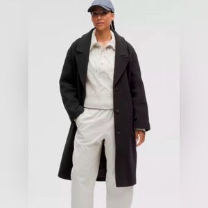 Lululemon Relaxed-Fit Wool Overcoat